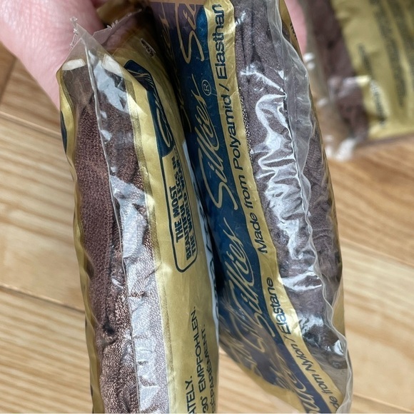 Silkies Nylon Control Top Medium 3 pkgs Taupe,‎ Mocha Made in USA Neutral Ballet - Picture 10 of 11